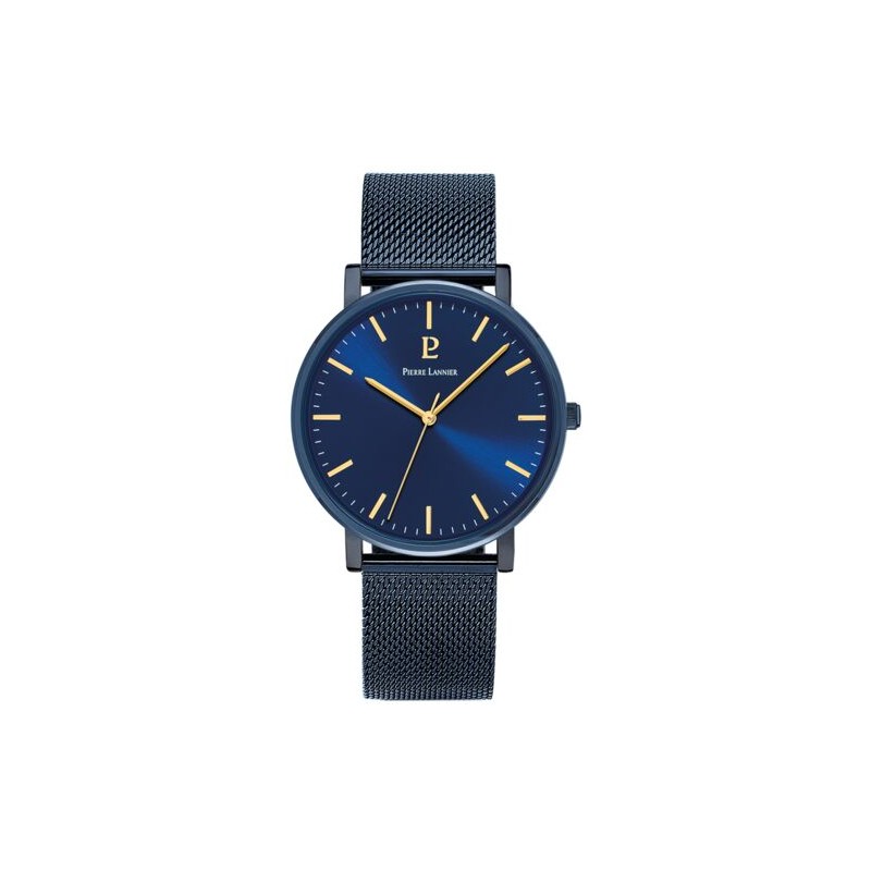 Montre Homme Pierre Lannier bracelet milanais bleu