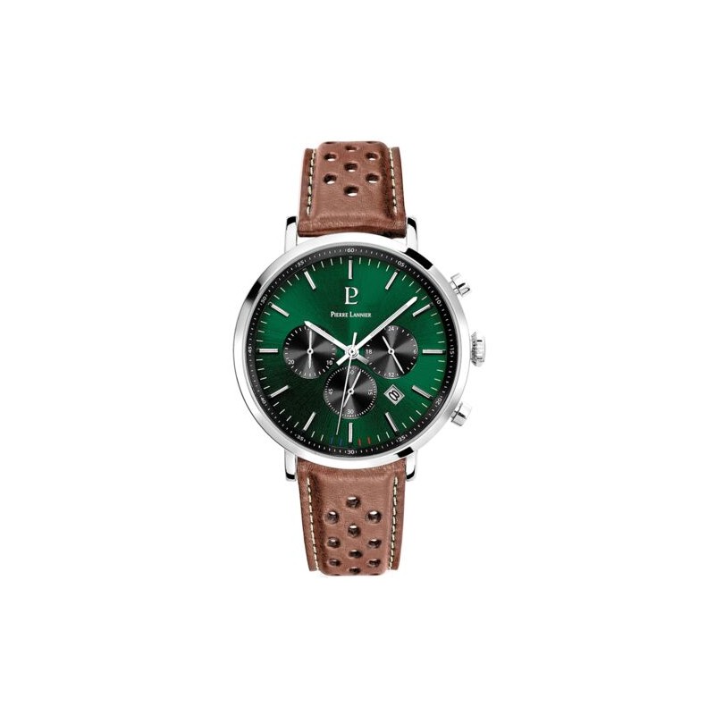 Montre homme Pierre Lannier bracelet cuir marron