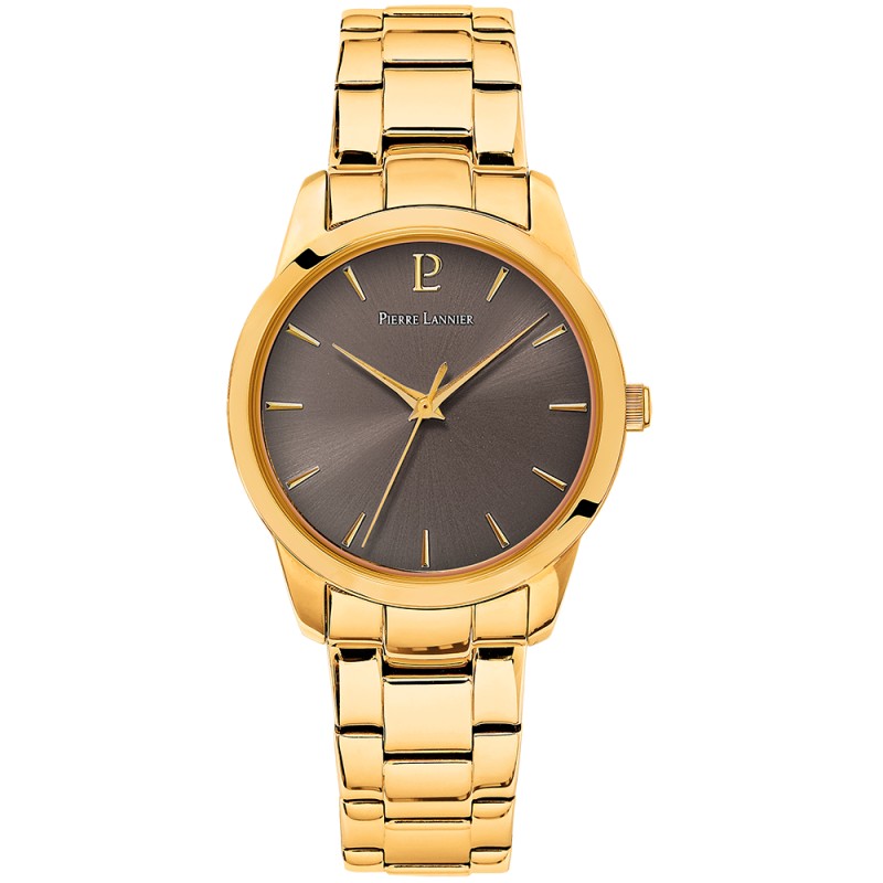 Montre Pierre Lannier femme bracelet acier doré