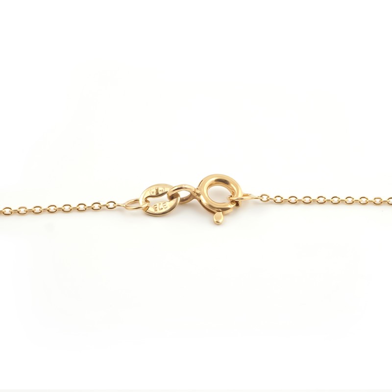 Collier Carador Or jaune et Blanc 375/000 et Saphir