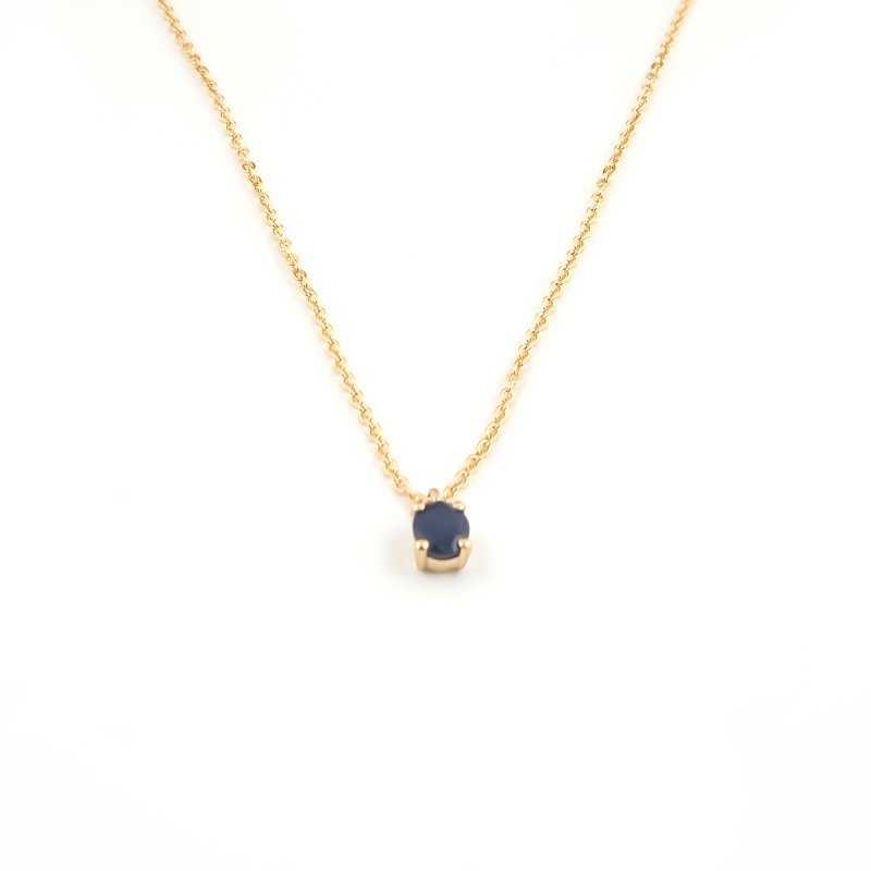 Collier Carador Or jaune 375/000 et Saphir