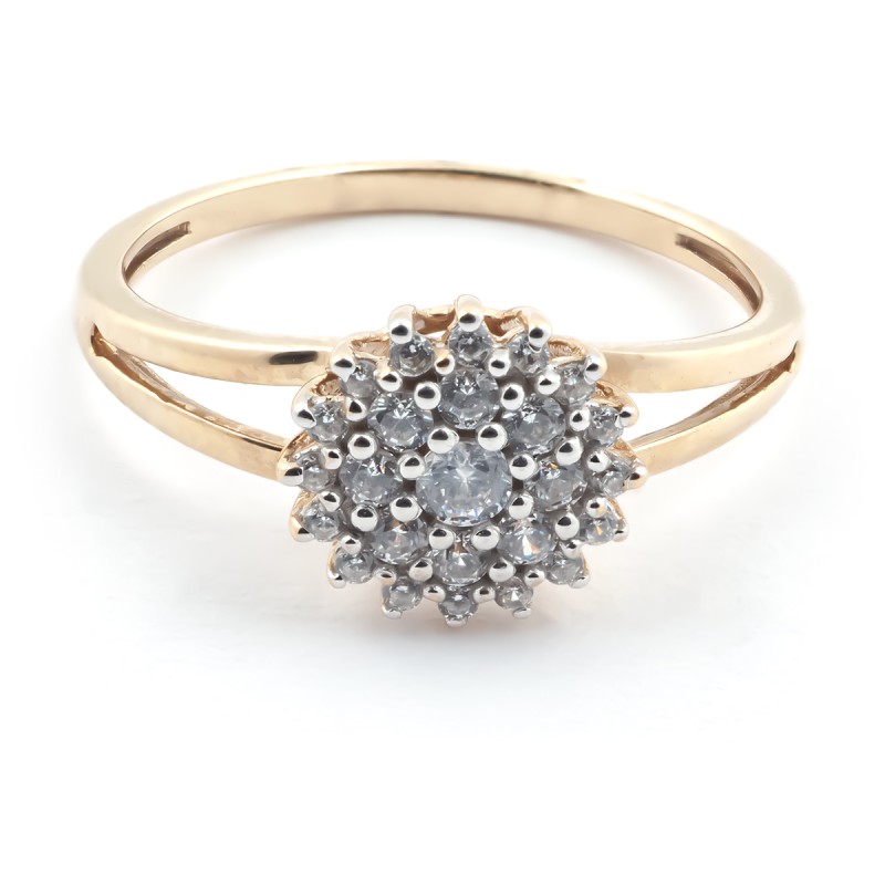 Bague femme Carador Or 375/000 et Oxyde de zirconium