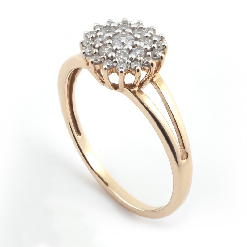 Bague femme Carador Or 375/000 et Oxyde de zirconium