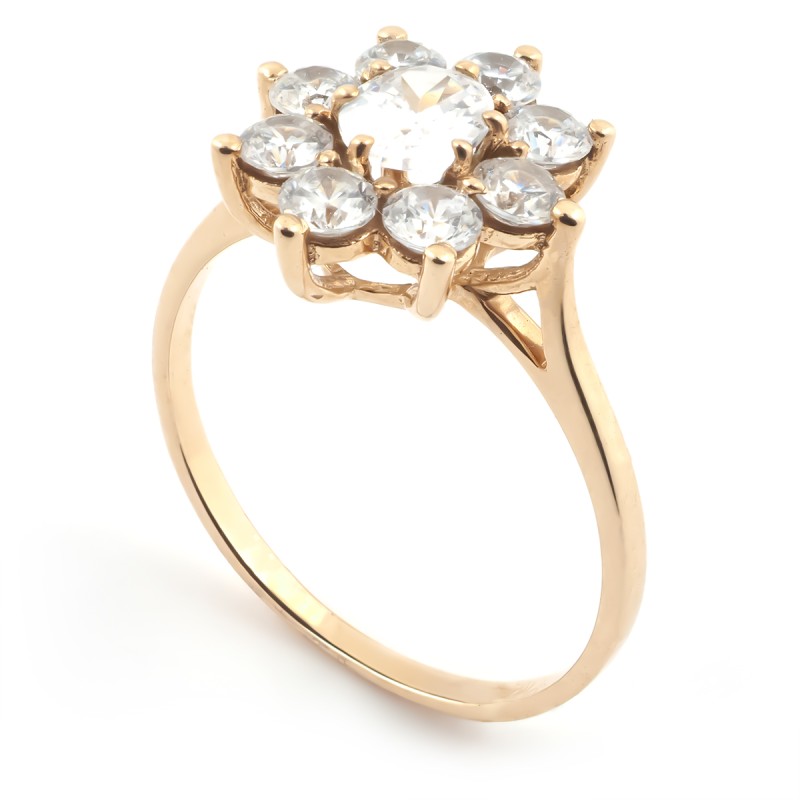 Bague femme Carador Or 375/000 et Oxyde de zirconium