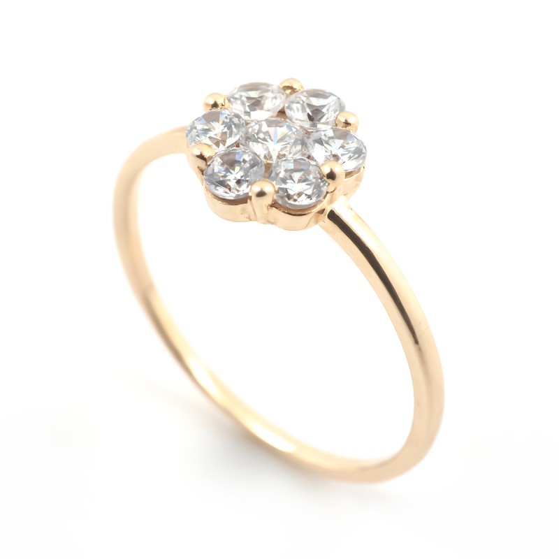 Bague femme Carador Or 375/000 et Oxyde de zirconium