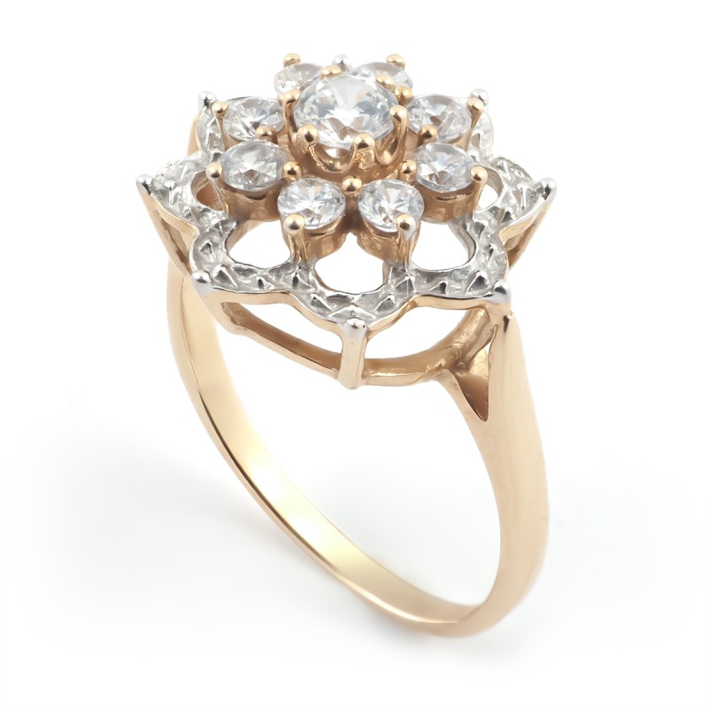 Bague femme Carador Or 375/000 et Oxyde de zirconium