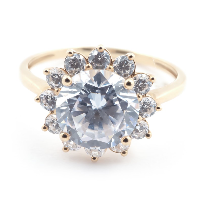 Bague femme Carador Or 375/000 et Oxyde de zirconium