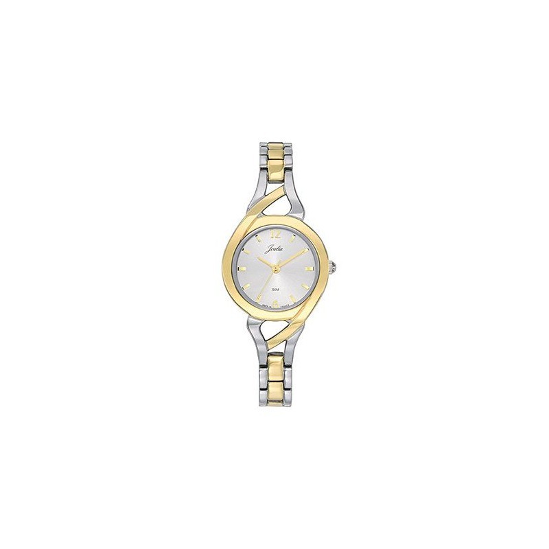 Montre Joalia femme bracelet en acier bicolore