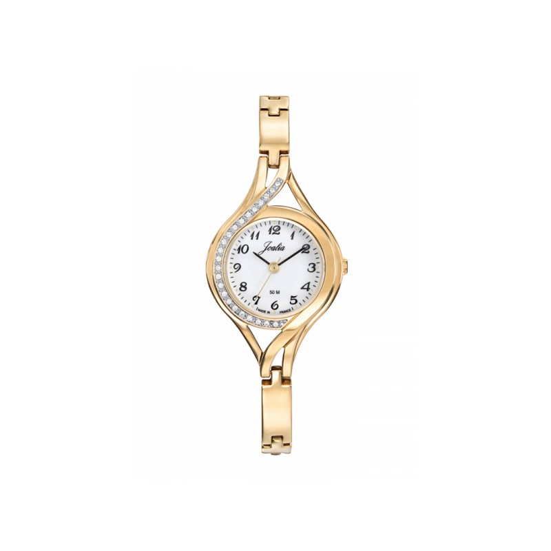 Montre Femme Joalia Bracelet En Acier Doré