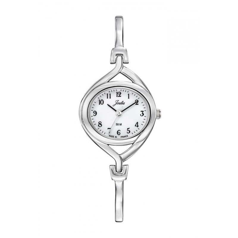 Montre Joalia femme bracelet en acier rhodié