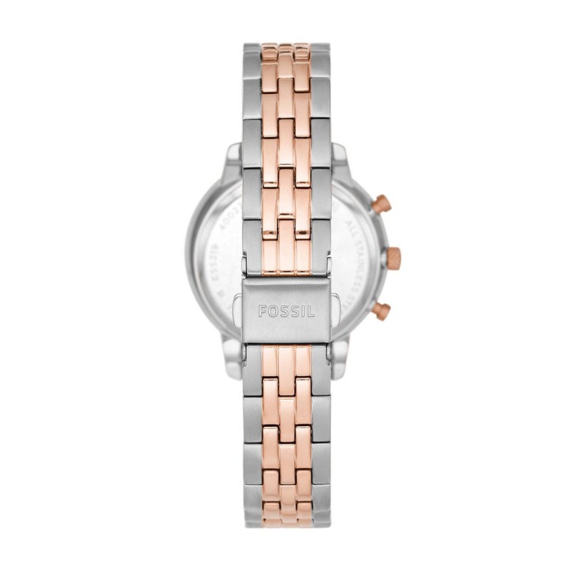 Montre Fossil femme Neutre en acier bicolore avec chrono et dateur