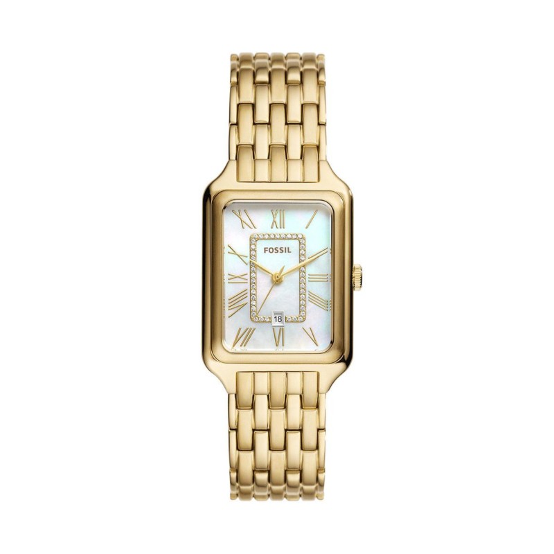 Montre Fossil femme Raquel en acier doré avec dateur