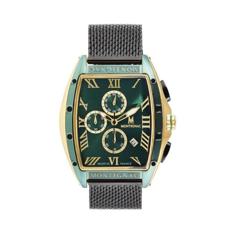 Montre Homme Montignac Tonneau Vert