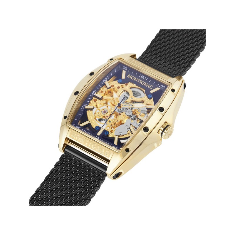 Montre Homme Montignac Tonneau Automatique noir