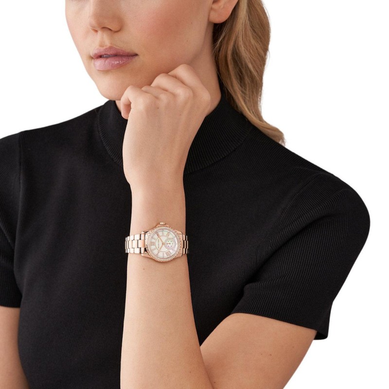Montre Michael Kors femme doré rose