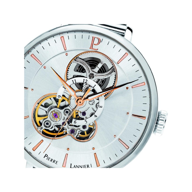 Montre Femme Pierre Lannier Mélodie argenté automatique