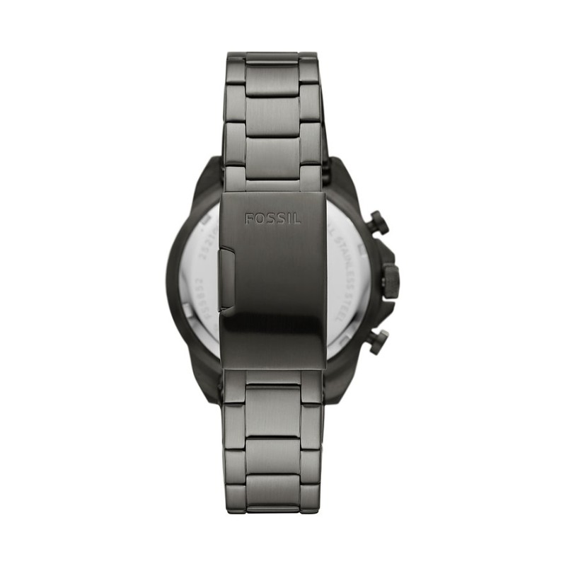 Montre Fossil Homme Bronson chronographe fond rouge