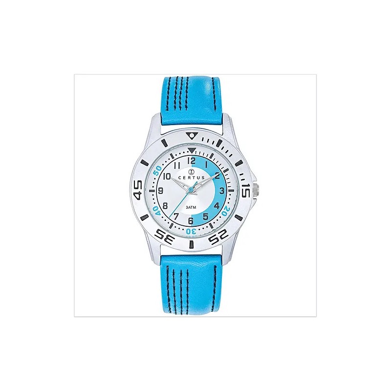 Montre Certus Junior garçon cuir bleu