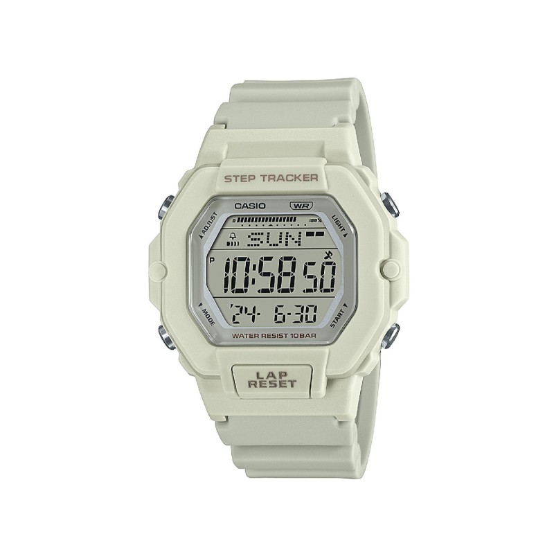 Montre Casio digitale résine beige
