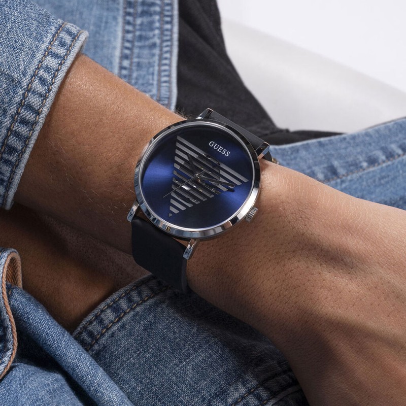 Montre Guess mixte cadran bleu