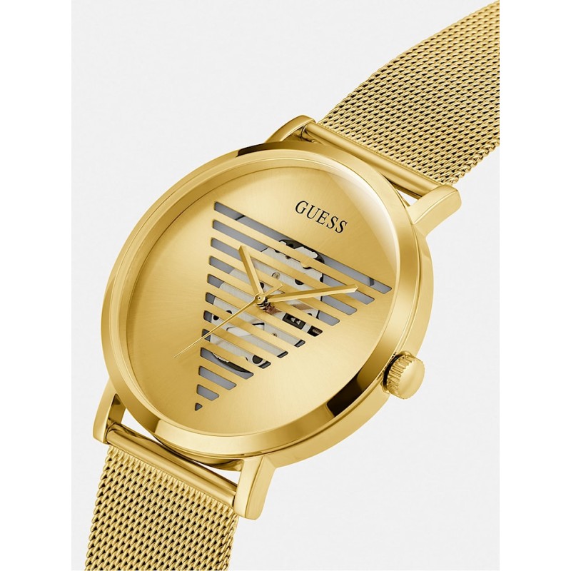 Montre Guess mixte Bracelet acier doré