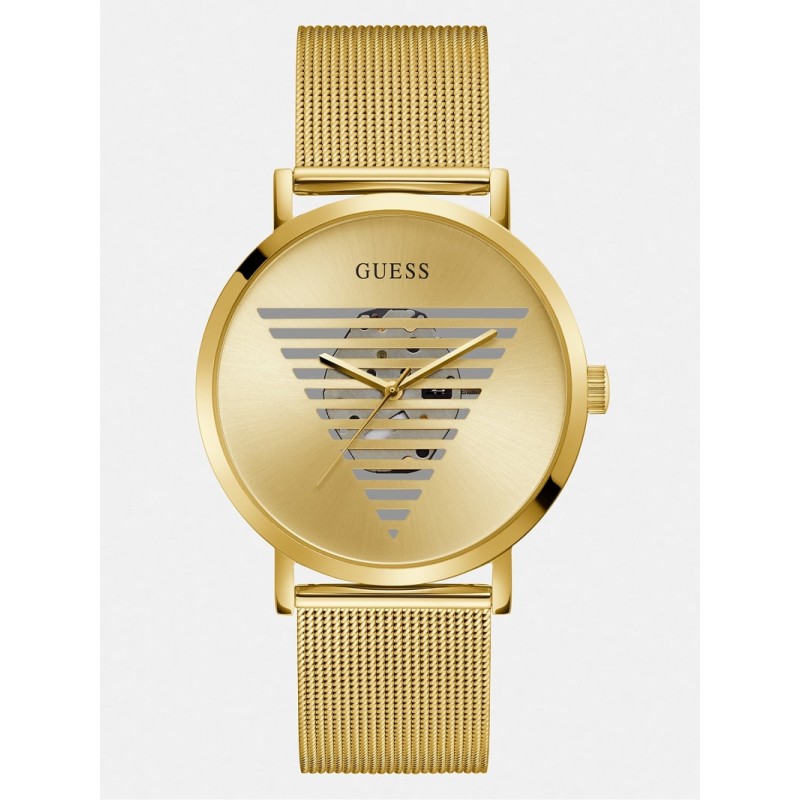 Montre Guess mixte Bracelet acier doré