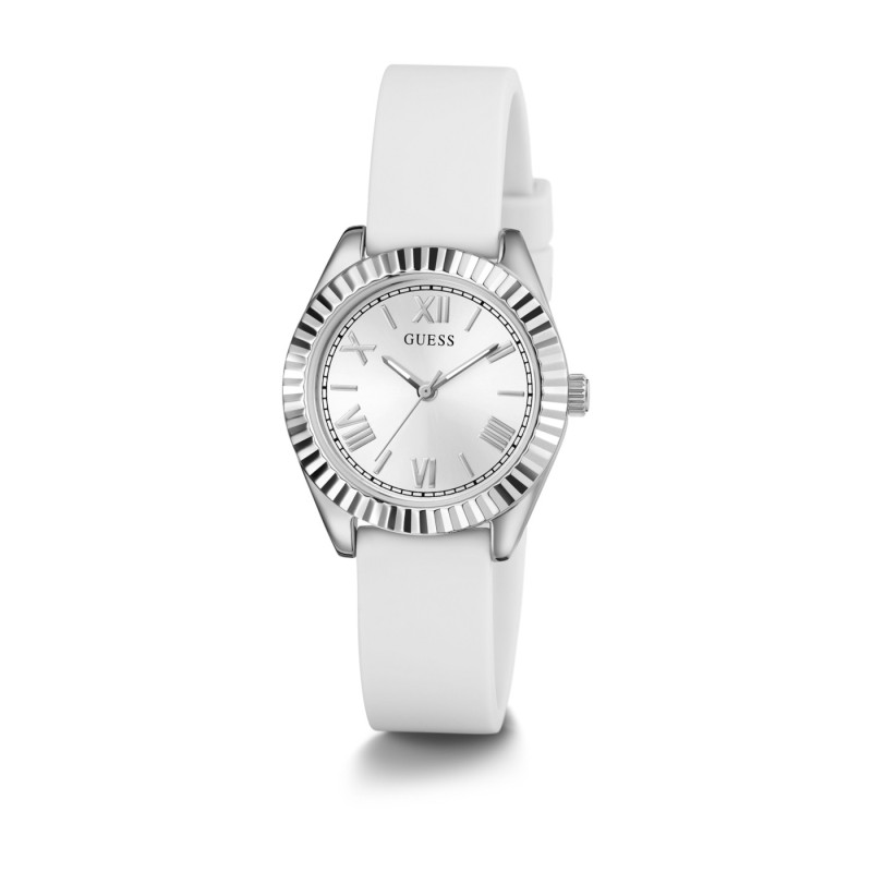 Montre Guess Terrace femme bracelet en silicone blanc