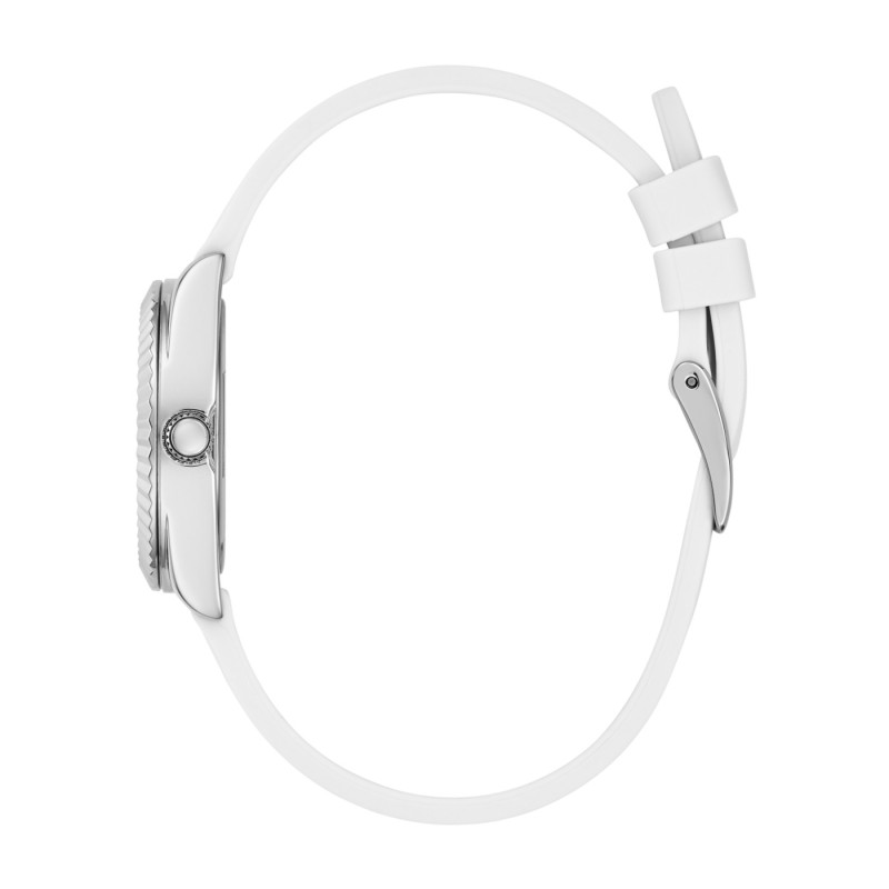Montre Guess Terrace femme bracelet en silicone blanc