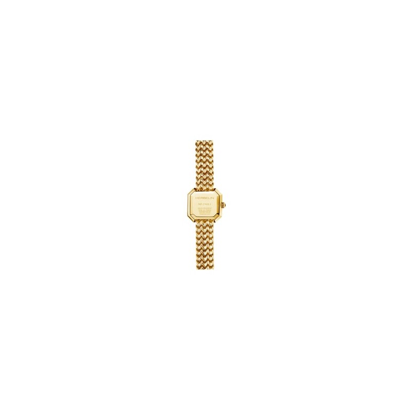 Montre Femme dorée Michel Herbelin Octogone Bracelet tissé