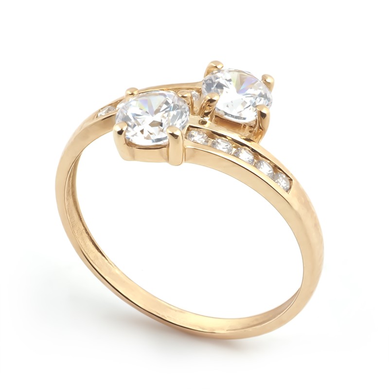 Bague femme Carador Or 375/000 et Oxyde de zirconium