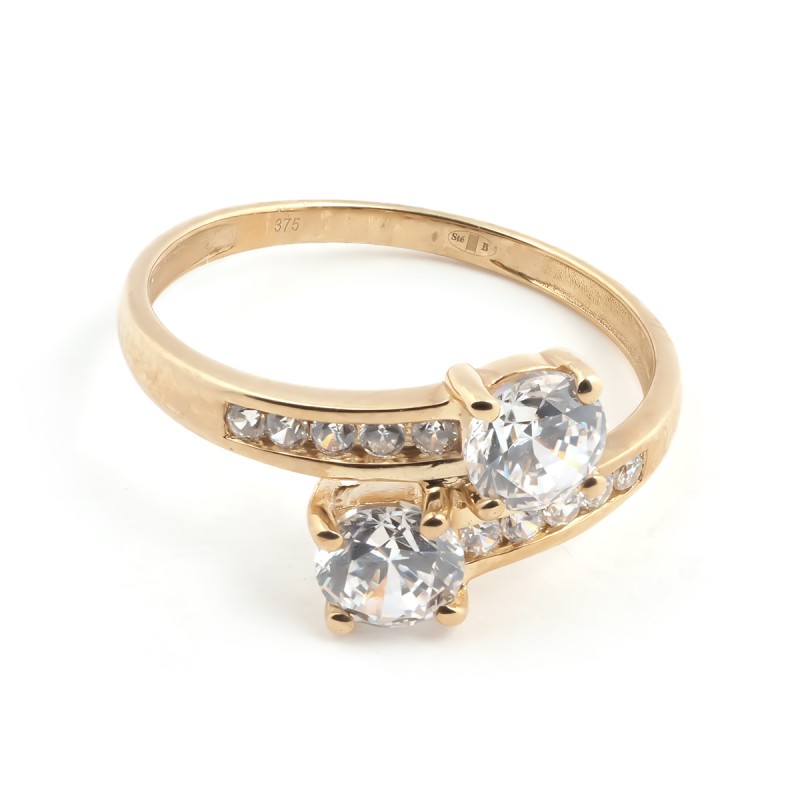 Bague femme Carador Or 375/000 et Oxyde de zirconium