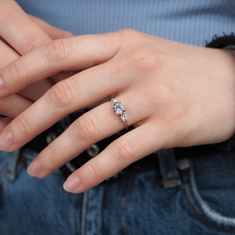Bague Carador Or jaune 375/000 Oxyde de Zirconium