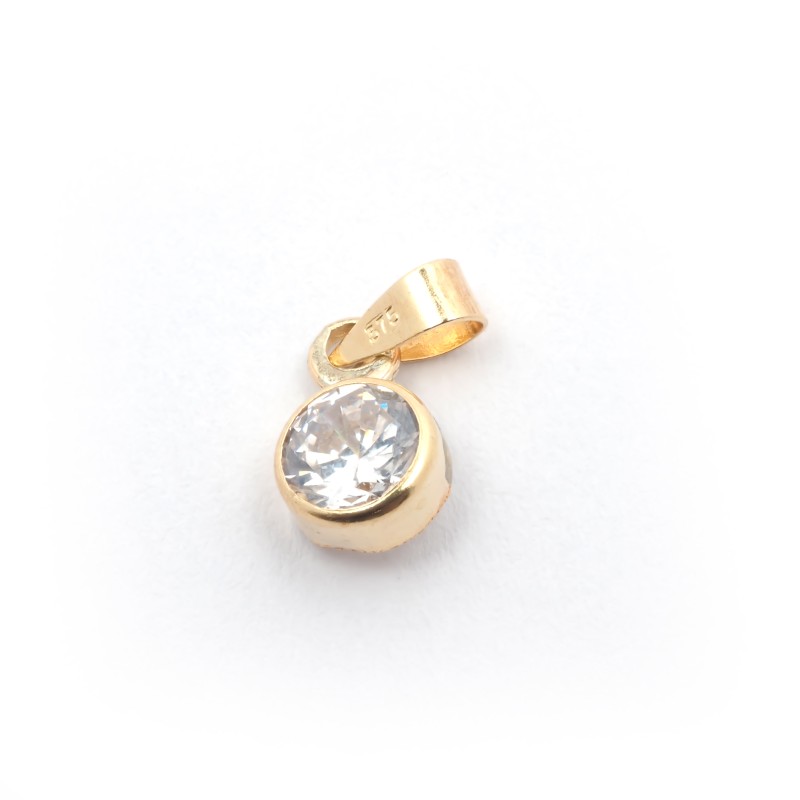 Pendentif Carador Or jaune 375/000e et zircons