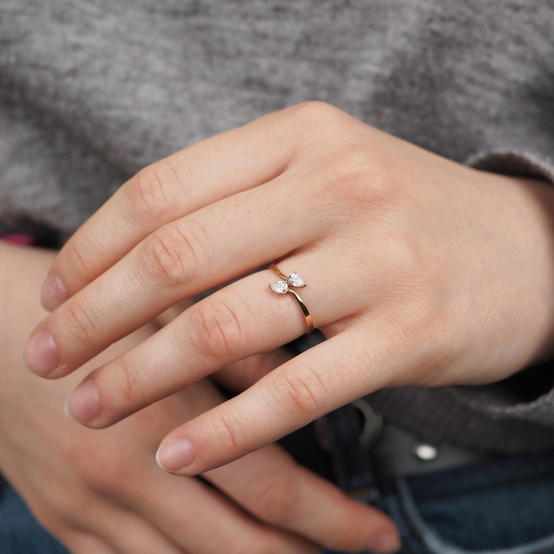 Bague femme Carador Or 375/000 et Oxyde de zirconium