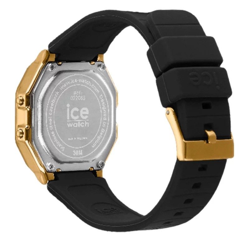 Montre homme Ice Watch Digit retro Bracelet en silicone noir