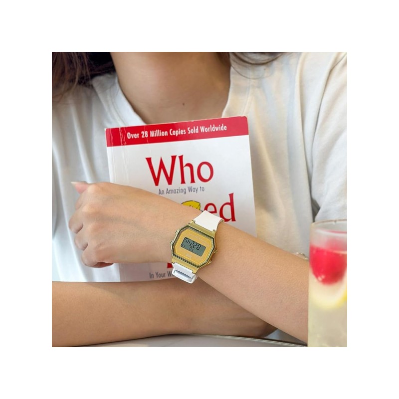 Montre femme Ice Watch Digit retro Bracelet en silicone blanc