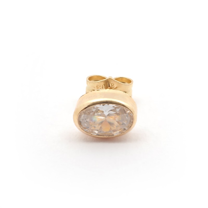 Boucles d'oreilles carador Or jaune femme forme rectangle