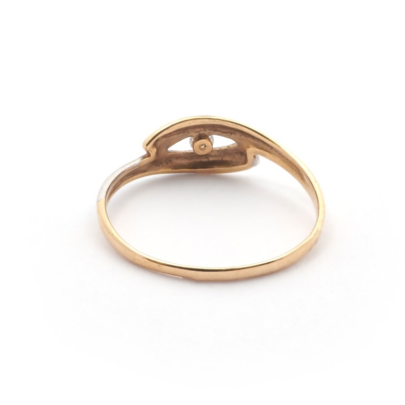 Bague femme Carador Or 375/000 bicolore et Oxyde de zirconium