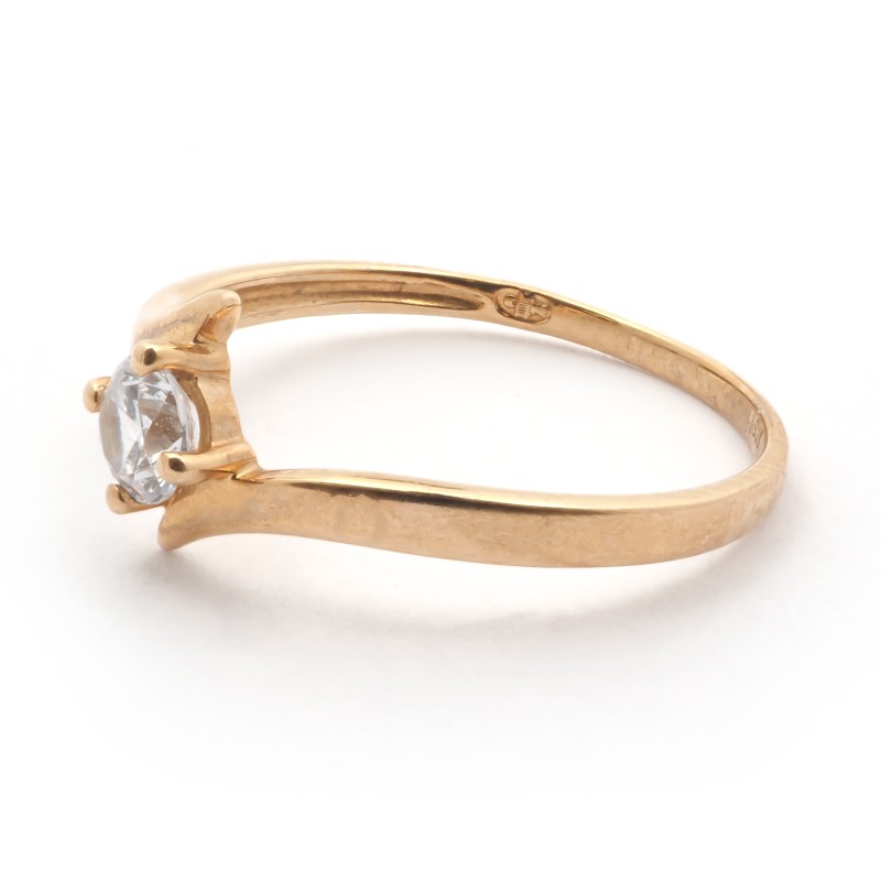 Bague solitaire femme Carador Or 375/000 et Oxyde de zirconium