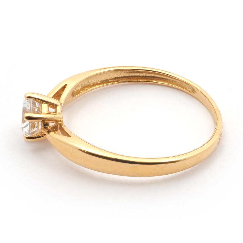 Bague solitaire femme Carador Or 375/000 et Oxyde de zirconium