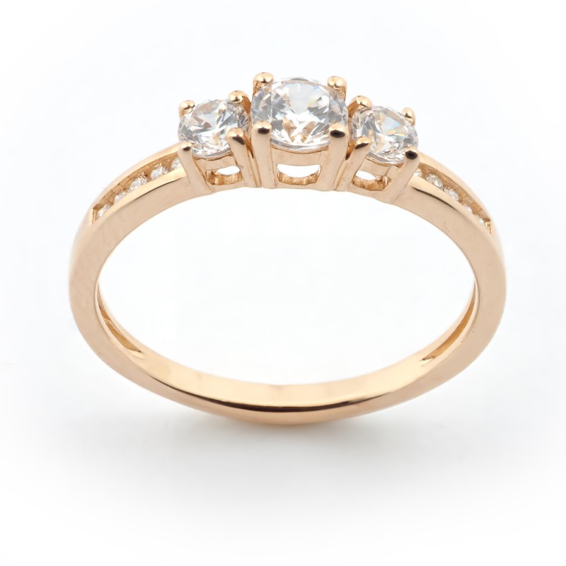 Bague femme Carador Or 375/000 et Oxyde de zirconium