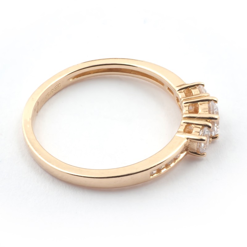 Bague femme Carador Or 375/000 et Oxyde de zirconium