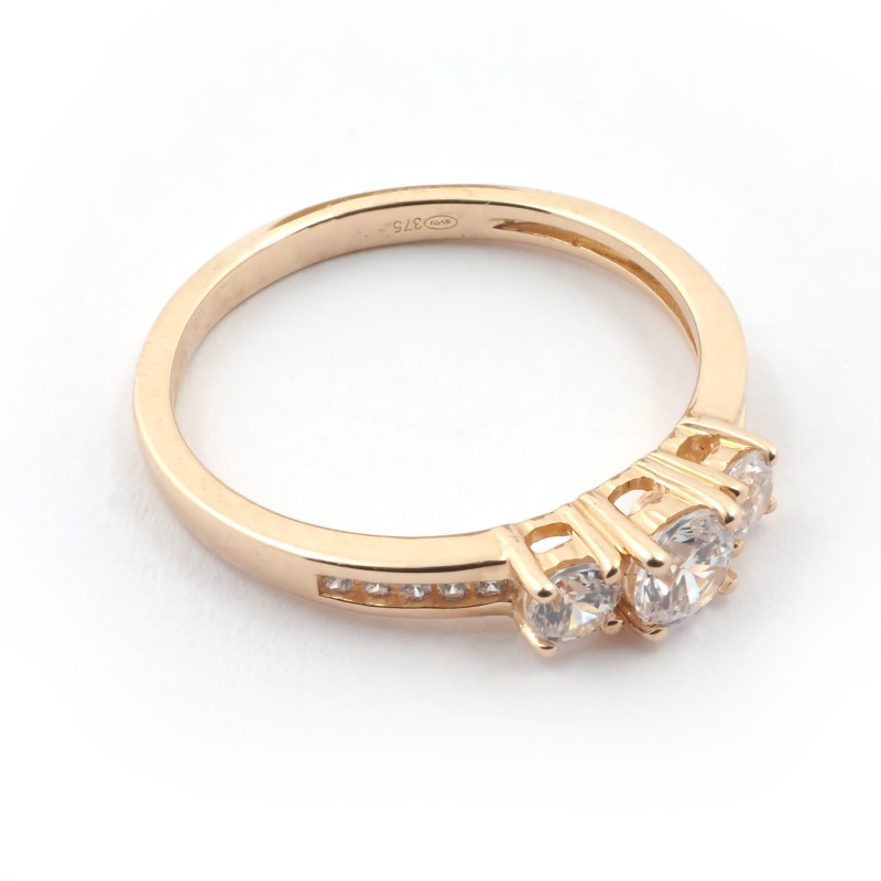 Bague femme Carador Or 375/000 et Oxyde de zirconium