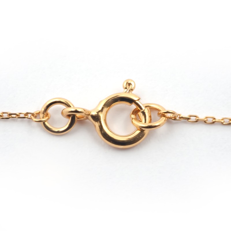 Collier  Carador en or jaune 375/000, 3 oxydes de zirconium