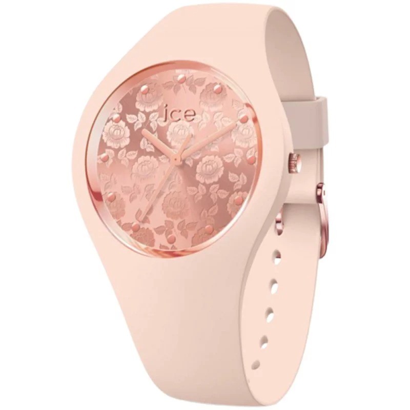 Montre Femme Ice Watch - Flower Nude Chics Small Bracelet en silicone pastel