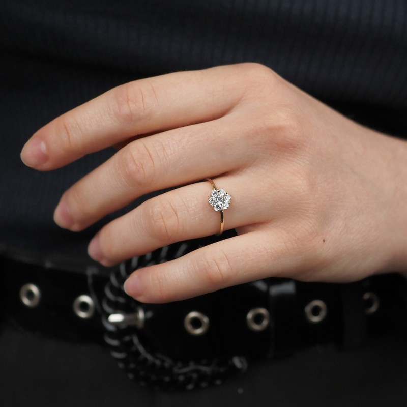 Bague femme Carador Or 375/000 et Oxyde de zirconium