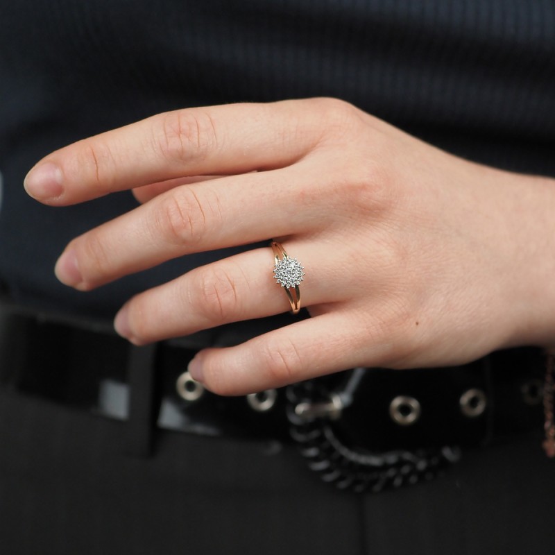 Bague femme Carador Or 375/000 et Oxyde de zirconium