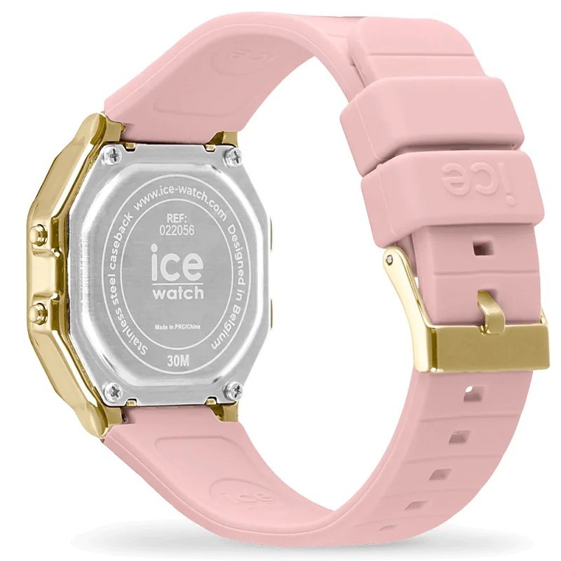 Montre femme Ice Watch Digit retro Bracelet en silicone rose