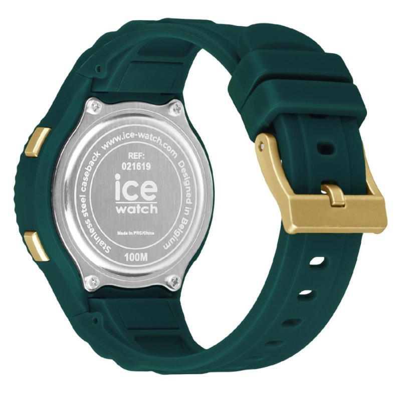 Montre Femme Ice Watch - Ice Digit Cadran rond et Bracelet en silicone vert