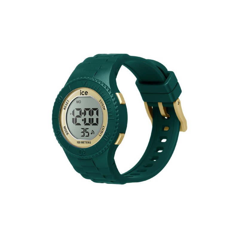 Montre Femme Ice Watch - Ice Digit Cadran rond et Bracelet en silicone vert